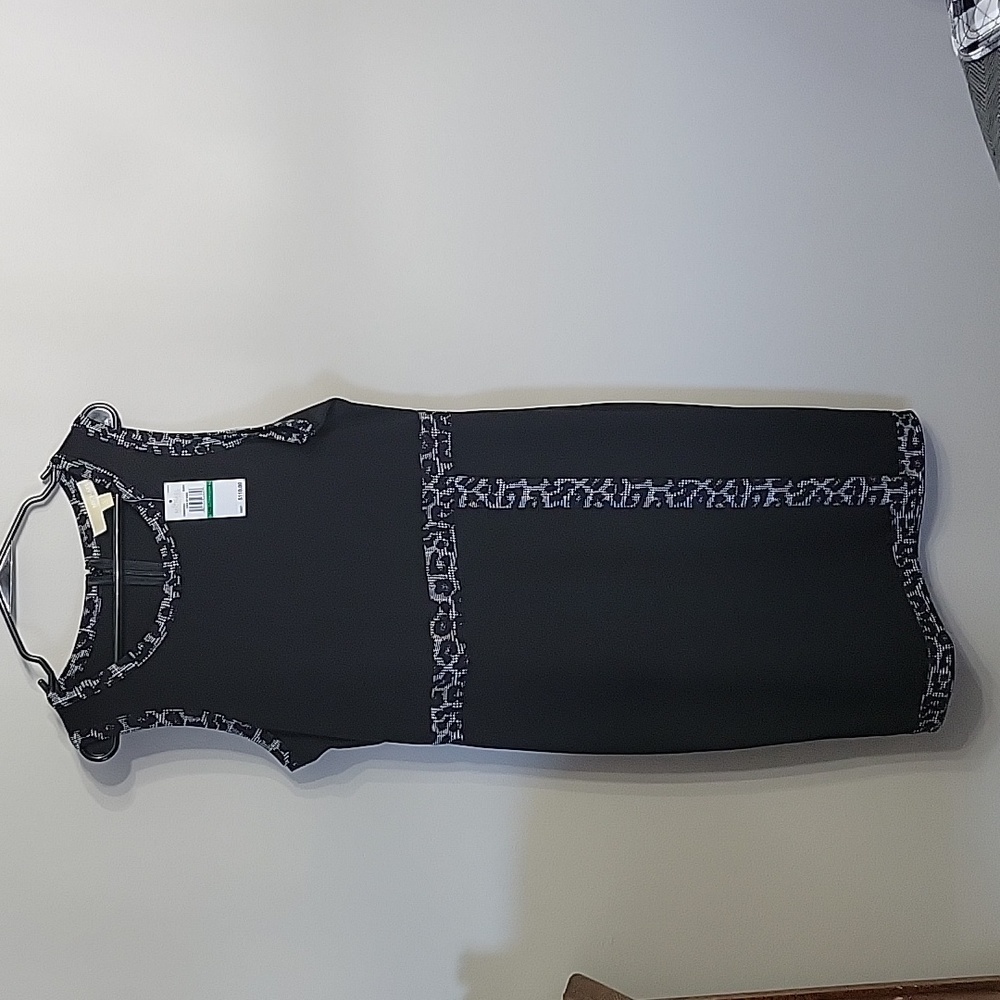 NWT Michael Kors black sleeveless dress size large